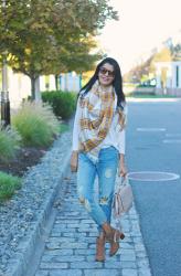 Lookbook: Fall Style With Oversized Blanket Scarf