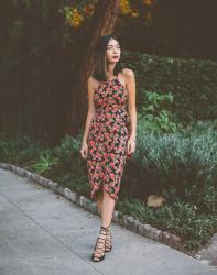 Floral Wrap Dress