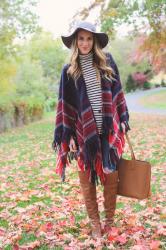 Plaid Poncho 