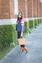 Pink Stripe Sweater