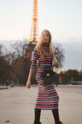 STRIPED DRESS IN PARIS