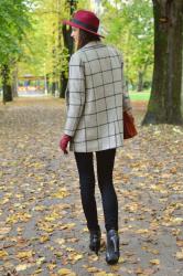 plaid coat