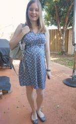 Frocktober: Work and Weekend: Blue Printed Dresses and Rebecca Minkoff Bags