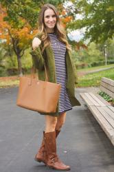 School Days: Navy + Olive