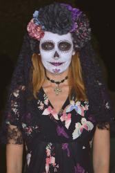 Mexican Day of the Dead Costume | The #iwillwearwhatilike Halloween Link Up (Any Outfits Welcome)