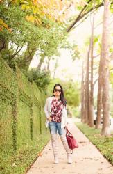 Waterfall Cardigan + Highland Boots