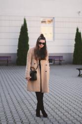 Minimal set with camel coat