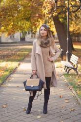 BEIGE AUTUMN COAT | beżowy płaszcz w jesiennej stylizacji