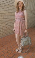 Frocktober: Printed Dresses, Sun Hats, Rebecca Minkoff MAM Bag. Weekend Wear