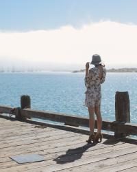 Fall Floral Print Dress