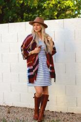 Plaid Poncho