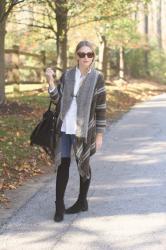 Stripe Poncho