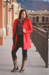 Red Coat, Plaid, and Alex & Ani