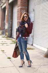 How To Style A Burgundy Leather Jacket