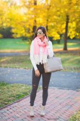 Oversized Pink Scarf