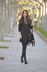 Casual black dress