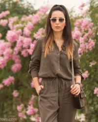Day & Night: Khaki Jumpsuit by Vince Camuto, Part I