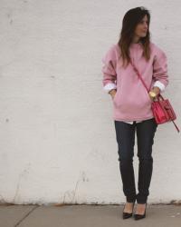 J.Crew Cashmere Hoodie in Romantic Pink 