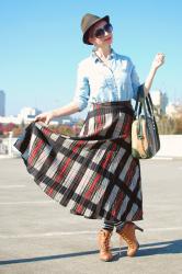 Long Wool Skirt Season