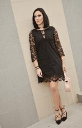 Black lace dress