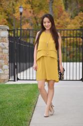 The Tiered Crepe Dress