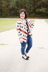 Aztec Print Sweater