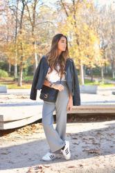 grey pants