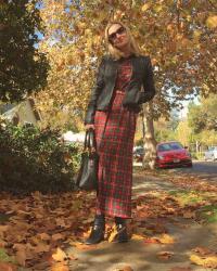 Plaid Maxi & Fun Fashion Friday Link Up!