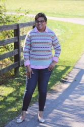 J. Crew Fair Isle Crewneck Sweater 