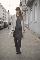 OUTFIT: Wrap Coat & Overknees