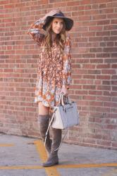Over the Knee Boots + Fall Florals 