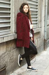 MANTEAU JACQUARD POUR CONTRER L'HIVER