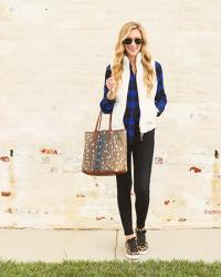Outfit Quickie - Plaid and Puffer