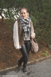 Blogmas Day 3, Fur Vest & Leather Pants