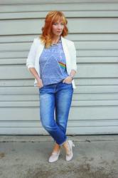 White Blazer & Graphic Tee: Fashion Regret