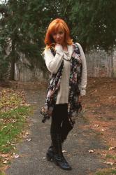 Floral Print Cascading Vest & Tunic Sweater: It’s Official