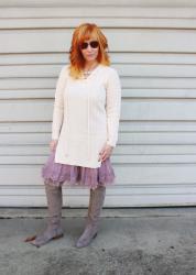 Lace Slip Dress & Tunic Sweater: It’s Really, Really Official