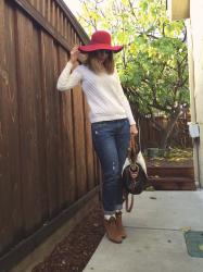 Oversized Fedora & Fun Fashion Friday Link Up!