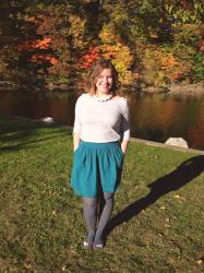 Blogging Besties: Green-Hued Skirt