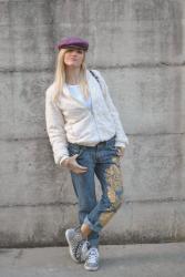 OUTFIT: FAUX FUR BOMBER AND A CLOTH CAP - COME ABBINARE UN BOMBER IN PELLICCIA ECOLOGICA -