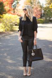Black Coated Skinny Jeans + Giveaway Day 5