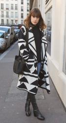 GEOMETRIC PRINTED COAT