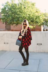 Red Checkered Cape