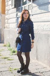 Denim dress