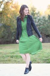 Style: Green, Leather & The  Target Dollar Bin