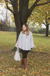 Grey Poncho 