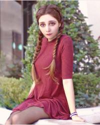 My type of a casual look: loose mini dress with sleeves + my...