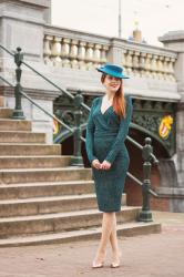 Outfit | Vintage Festive with Teal
