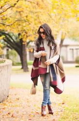 Color Block Cape