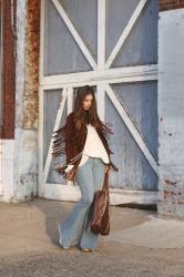 Vintage Suede Fringe Jacket + Flares